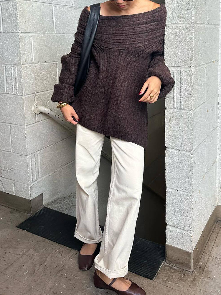 ModeGeist | Rippstrickpullover Weiche Wolle Elegant und Warm