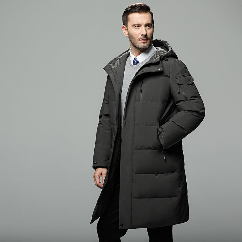 ModeGeist | Gefütterte Herrenjacke mit abnehmbarer Kapuze