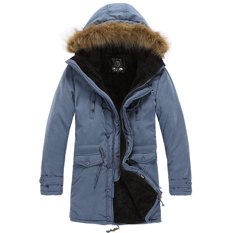 Herren funktionale Parka mit abnehmbarer Kapuze und kuscheligem Innenfutter ModeGeist