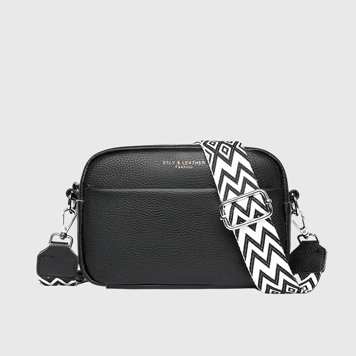 MODEGEIST Damen Schultertasche Verstellbarer Riemen Reißverschluss