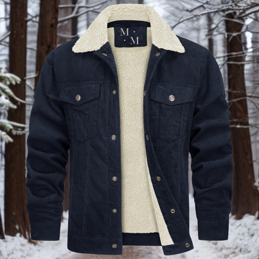 Hochwertige, warme Cordjacke von Heinrich