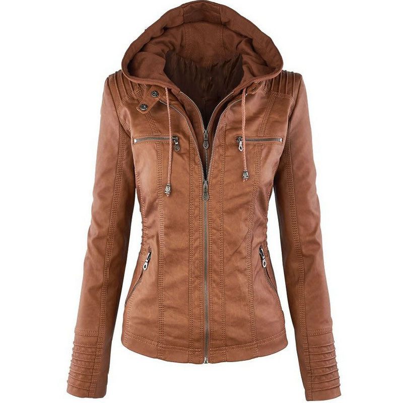 Hochwertige Lederjacke mit Revers von Kovath