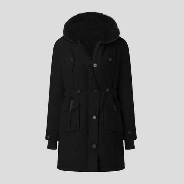 ModeGeist | Damen Winter Parka mit luxuriösem Kunstfellkragen