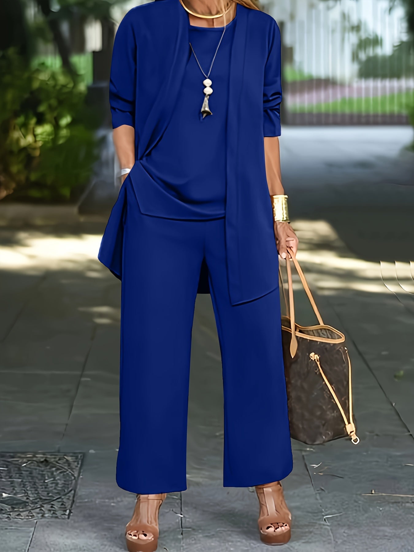 Mictoria Damen-Drei-Teile-Outfit: Elegant und modisch