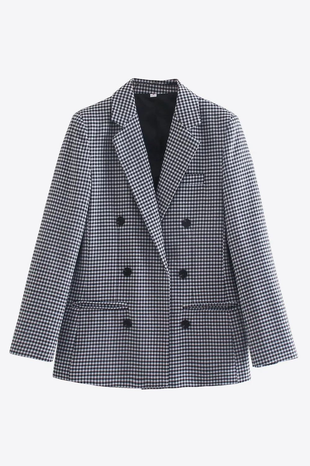 ModeGeist | Kariertes Doppelbreasted Blazer