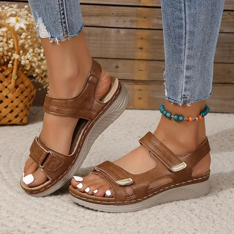 MODEGEIST Damen Sandalen Verstellbar Komfort Riemen