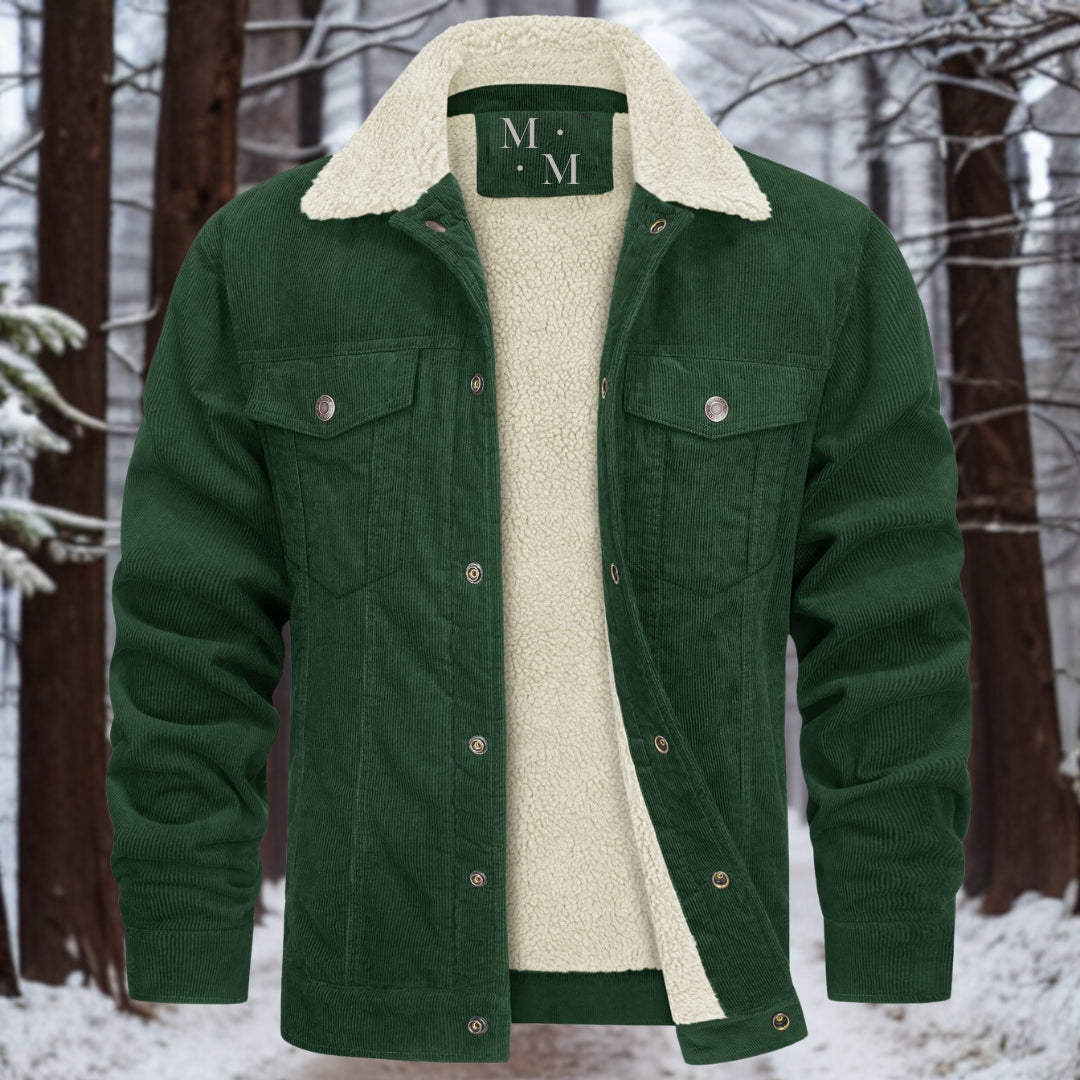 Hochwertige, warme Cordjacke von Heinrich