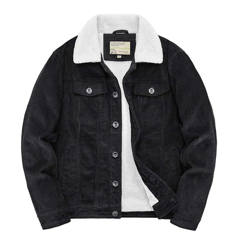 ModeGeist | Herren Freizeit Cordjacke Windbreaker