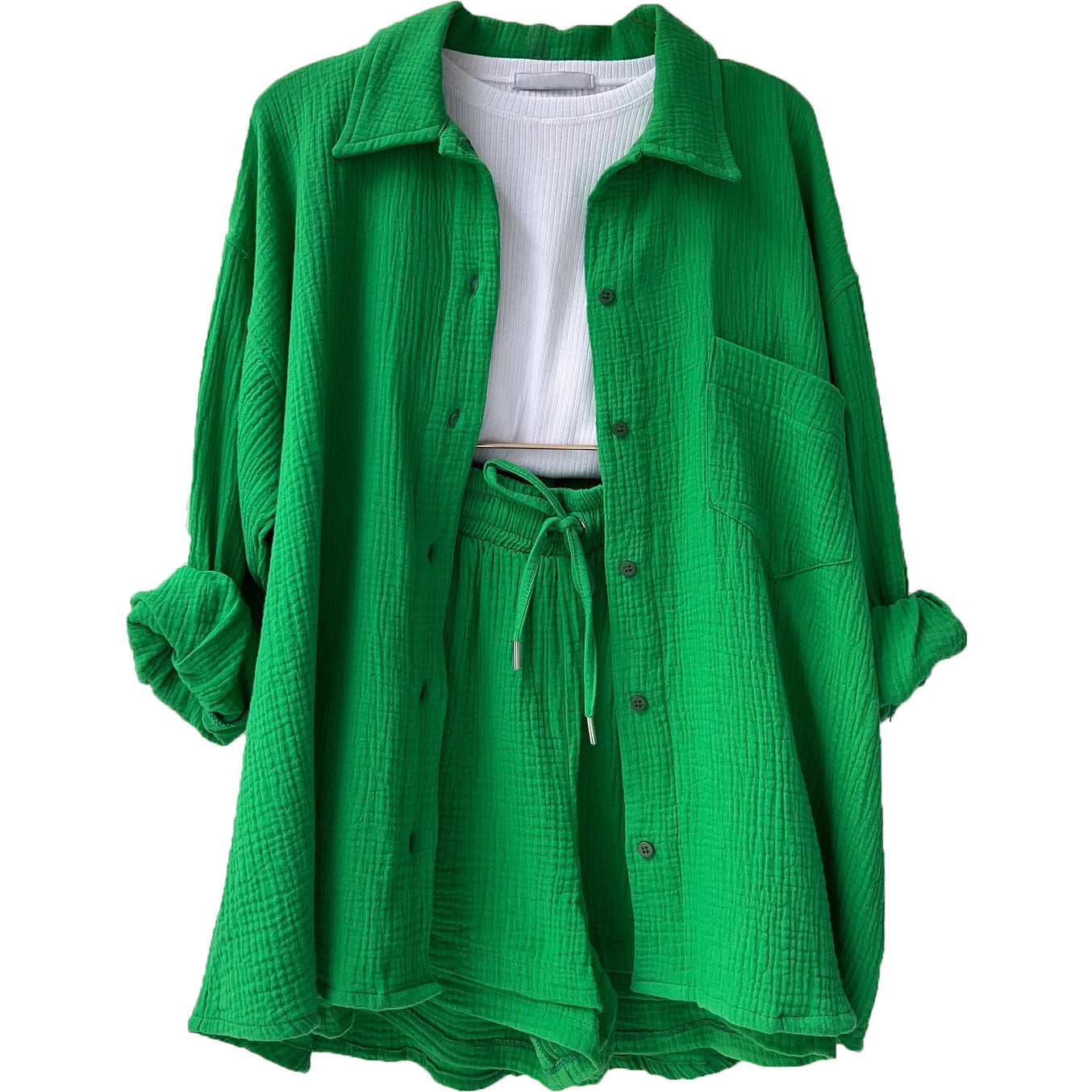 Fudus Langarmshirt und Shorts Set