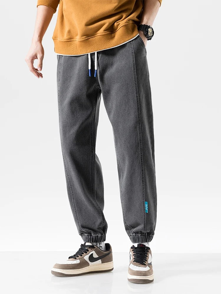 Herren Denim Jogger mit Lockerem Schnitt