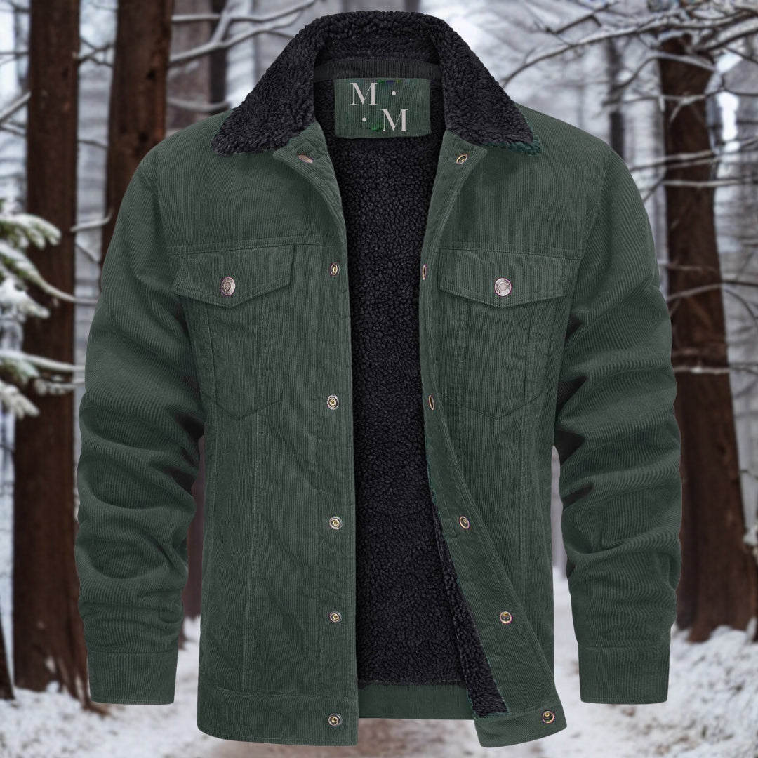 Hochwertige, warme Cordjacke von Heinrich