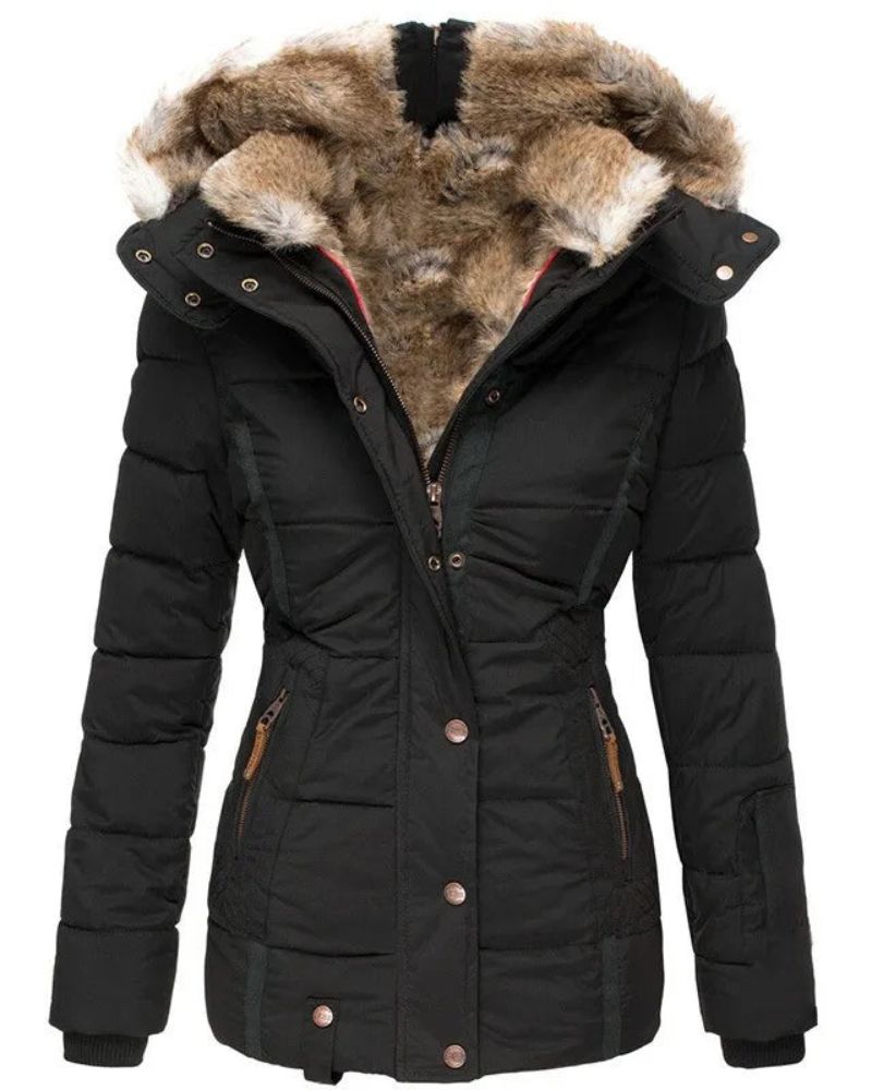 ModeGeist | Warmer Wintermantel mit Fellfutter