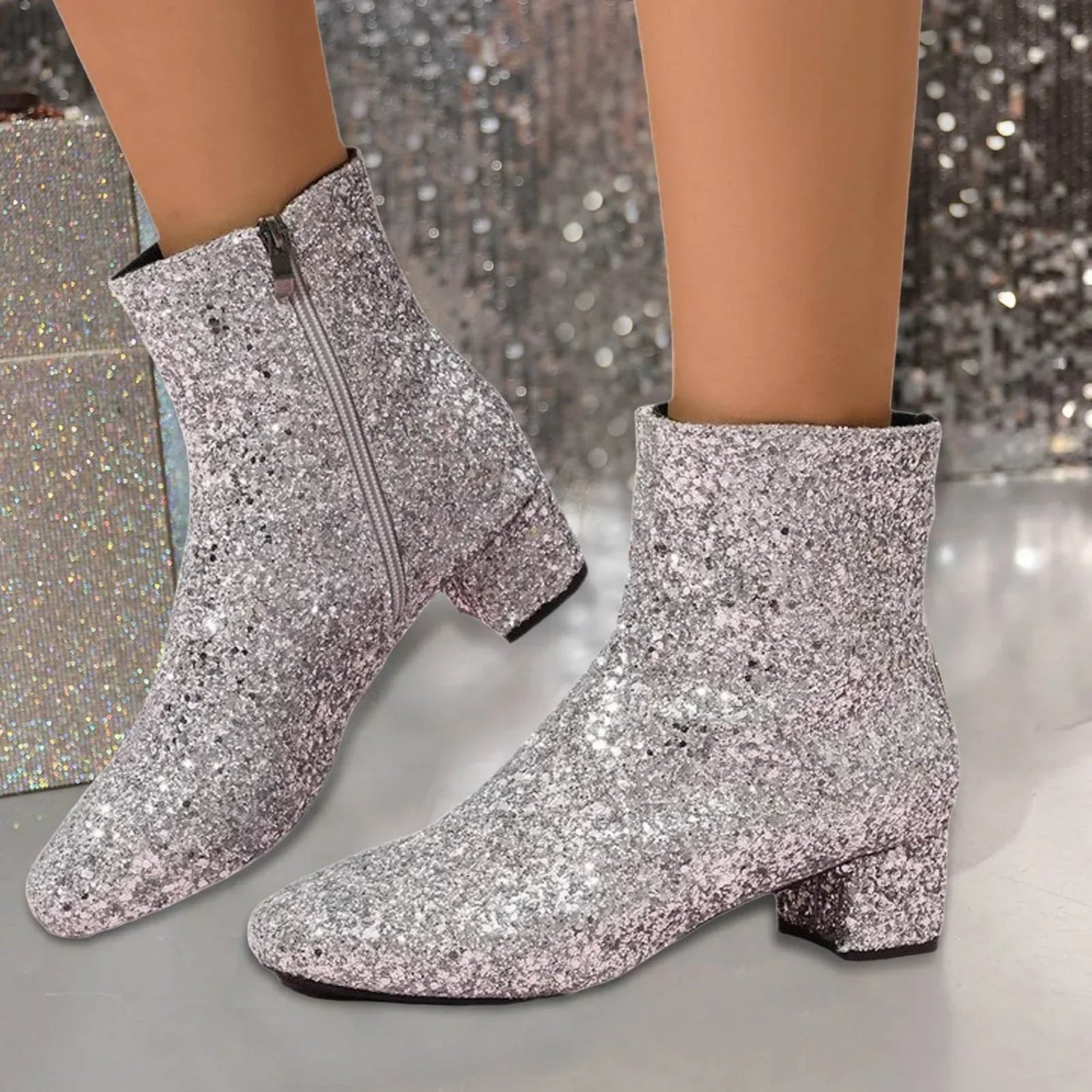 ModeGeist | Ankle Boots für Frauen mit Blockabsatz