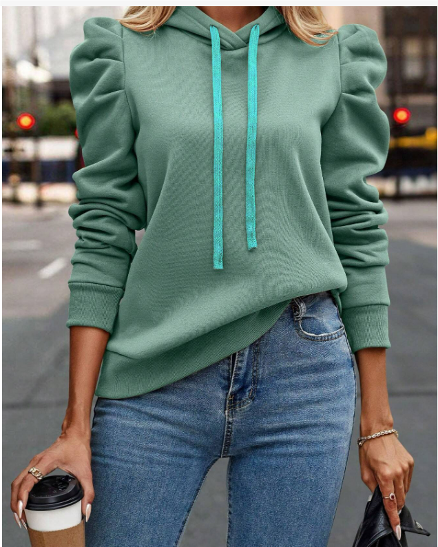 Hoodie mit Puffärmeln von Fudus