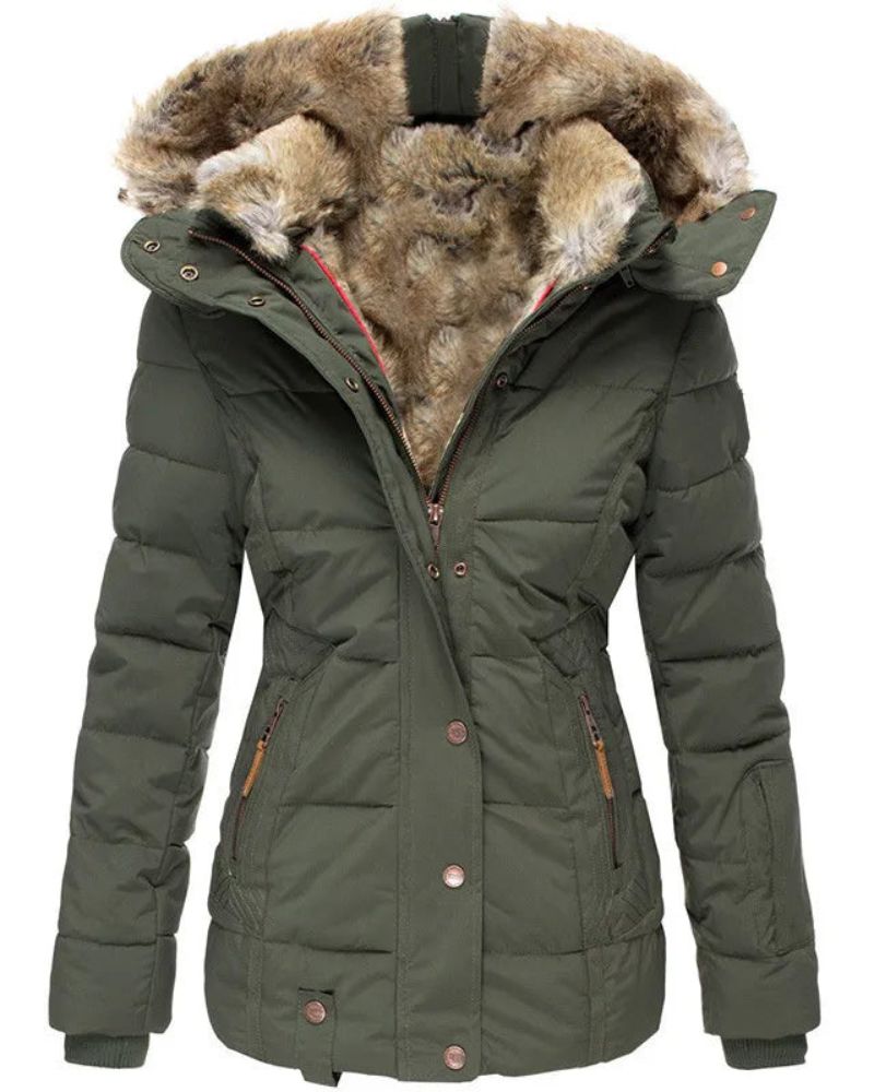 ModeGeist | Warmer Wintermantel mit Fellfutter