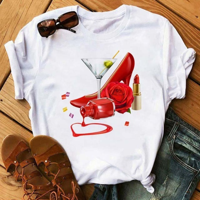 Lustiges Kawaii T-Shirt von Fudus mit roségoldfarbenem Aufdruck