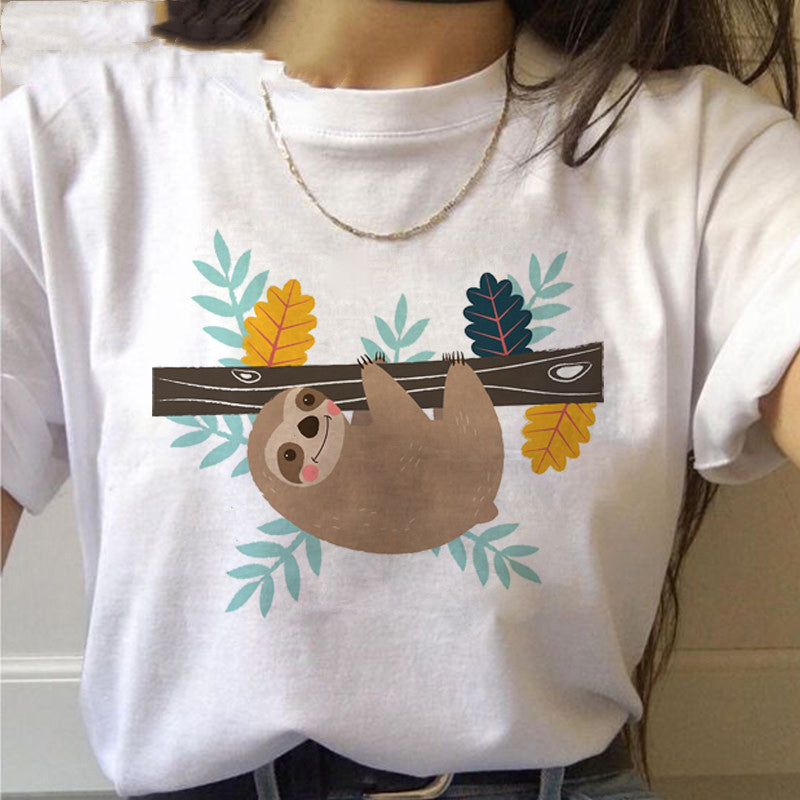 Damen T-Shirt mit Kawaii-Druck von Fudus