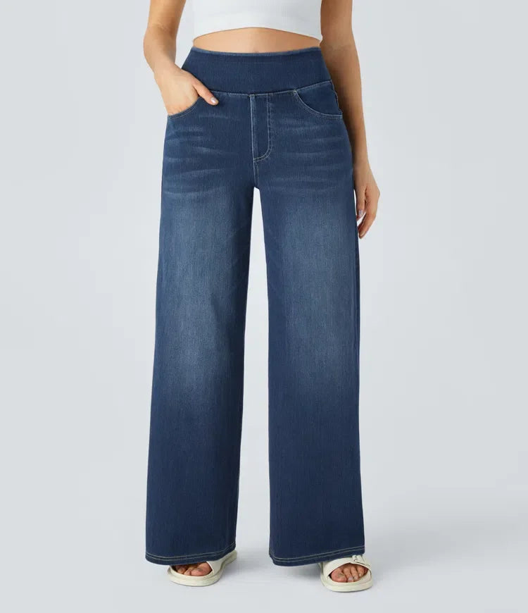 MECHTHILD Jeans mit weitem Schnitt und elastischem Bund