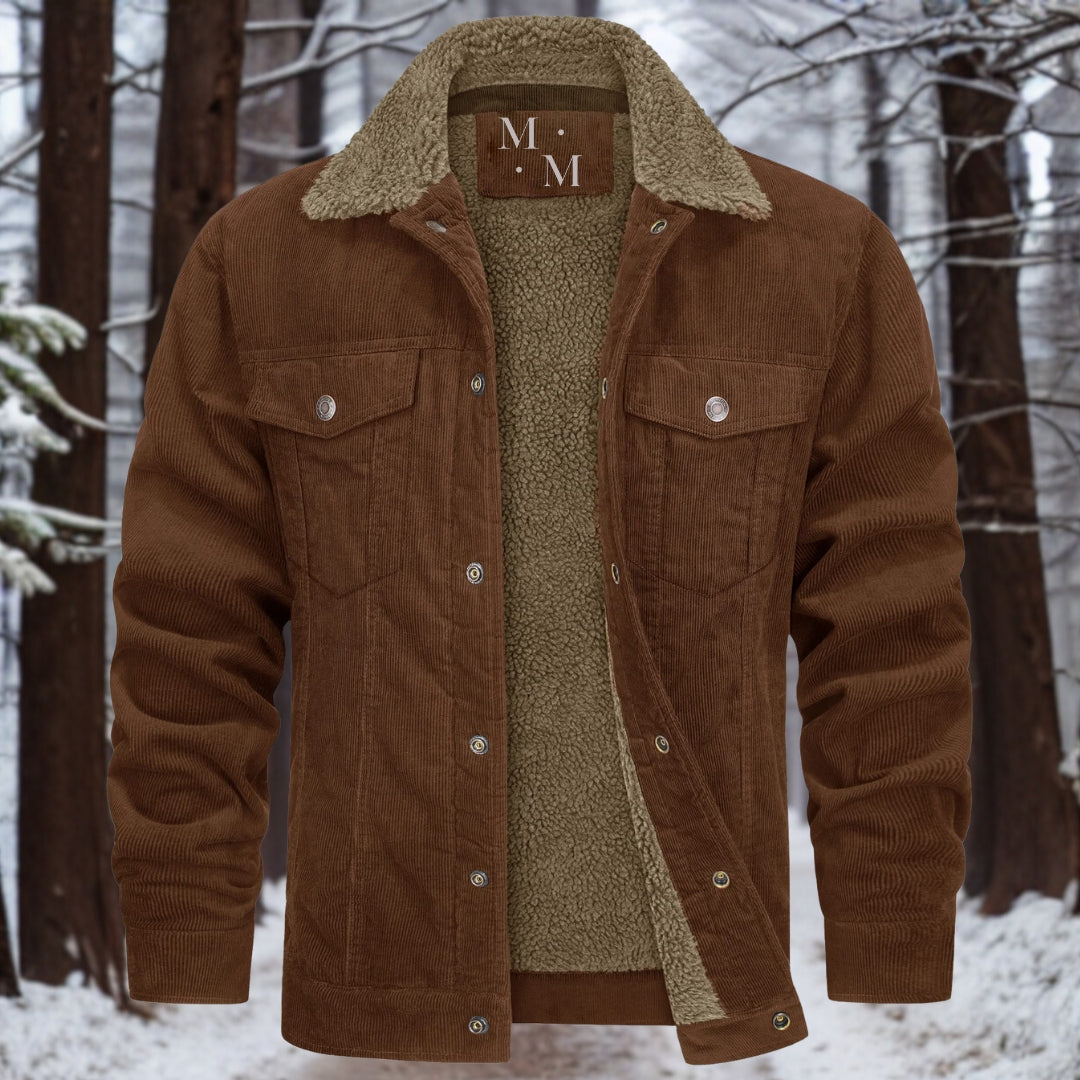 Hochwertige, warme Cordjacke von Heinrich