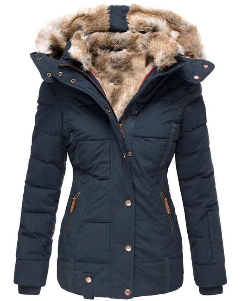 ModeGeist | Warmer Wintermantel mit Fellfutter