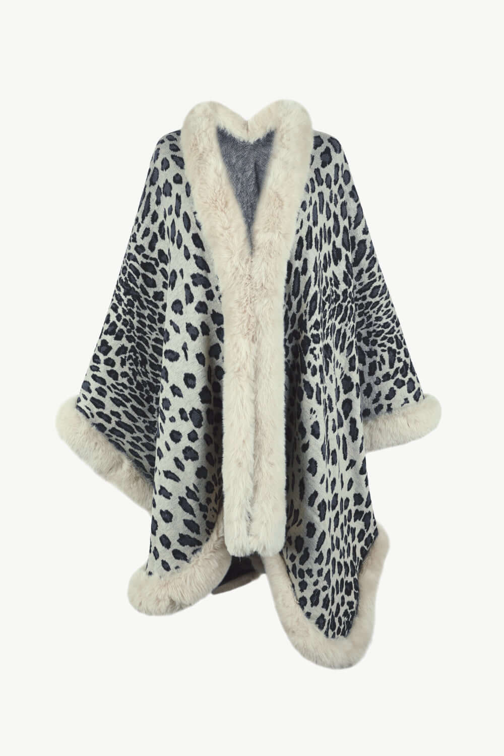 ModeGeist | Leopardenmuster Offenes Poncho