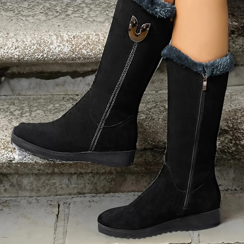 Winterstiefel Francisca aus Wildleder mit Fleecefutter