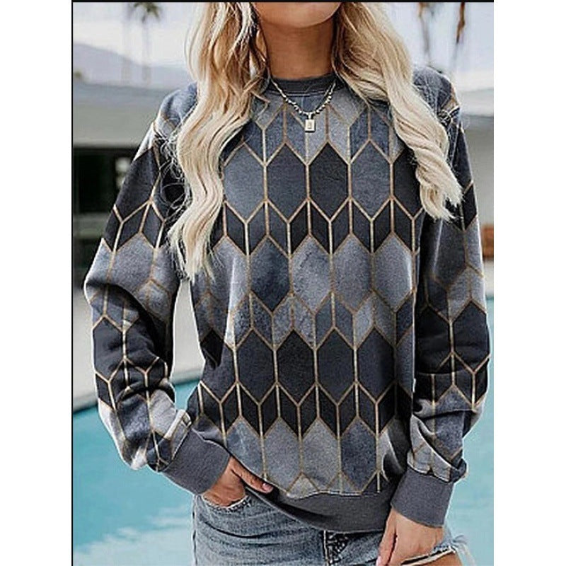 ModeGeist | Lässiges Sweatshirt mit Zigzag-denimlook Weich und Trendy Perfekt für Den Alltag