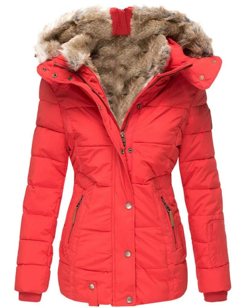 ModeGeist | Warmer Wintermantel mit Fellfutter