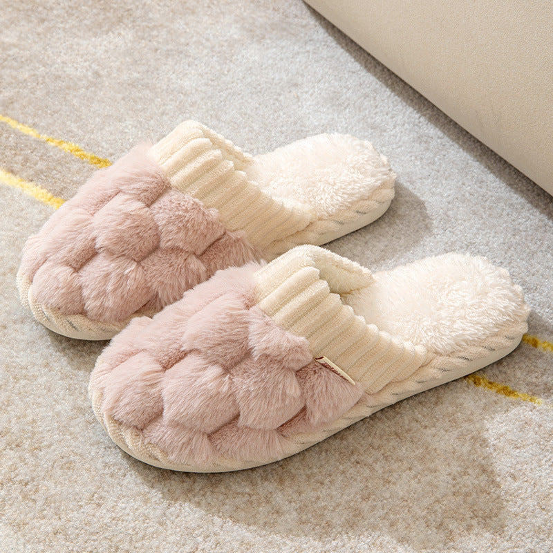 ModeGeist | Bequeme Damen Hausschuhe mit Pelzfutter