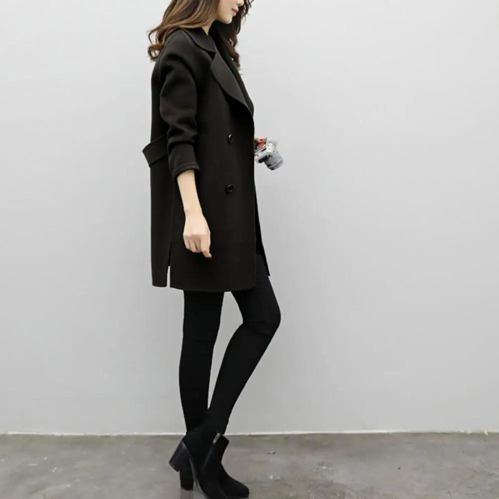 ModeGeist | Slim-Wollmantel für Frauen