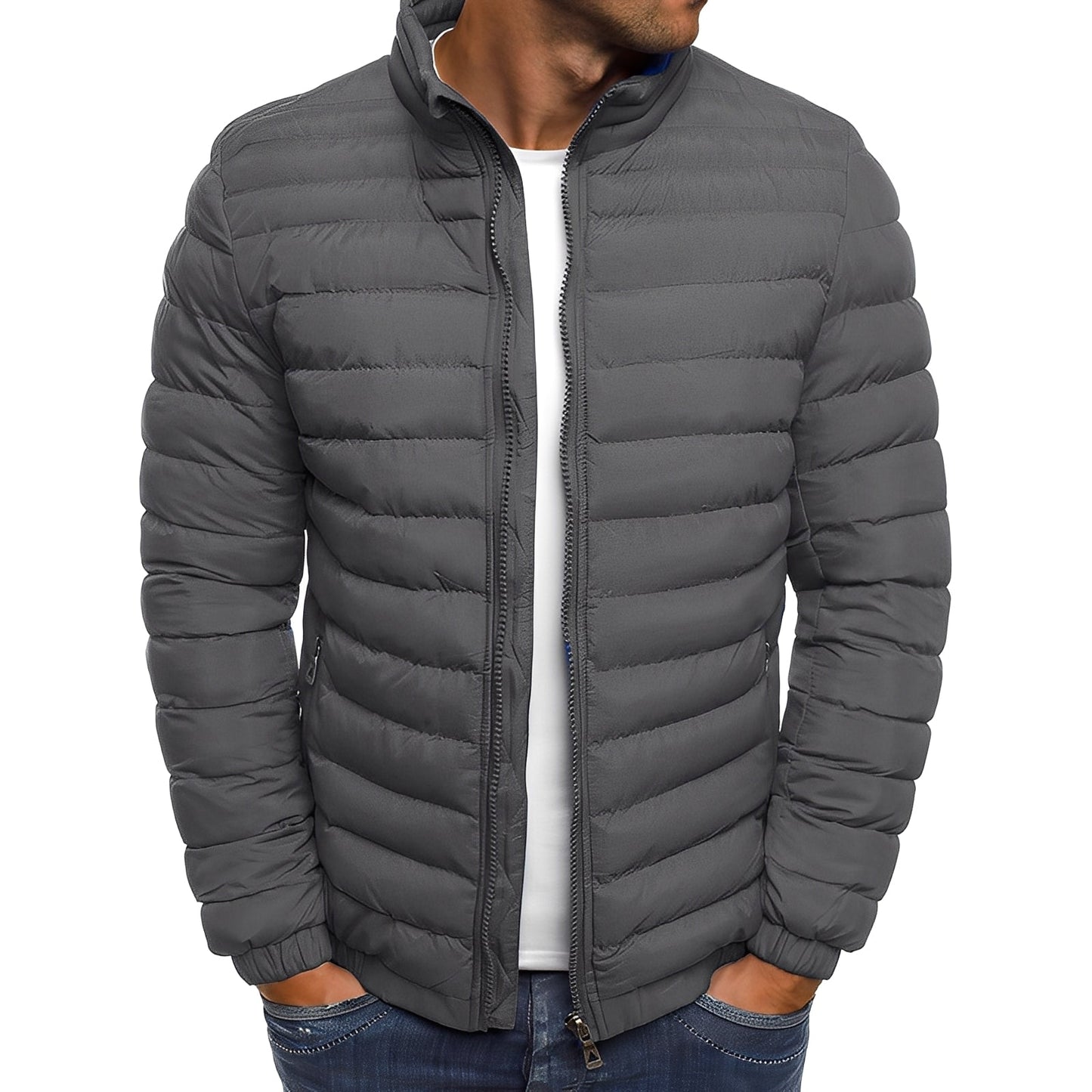 ModeGeist | Lässige, warme Daunenjacke für Männer