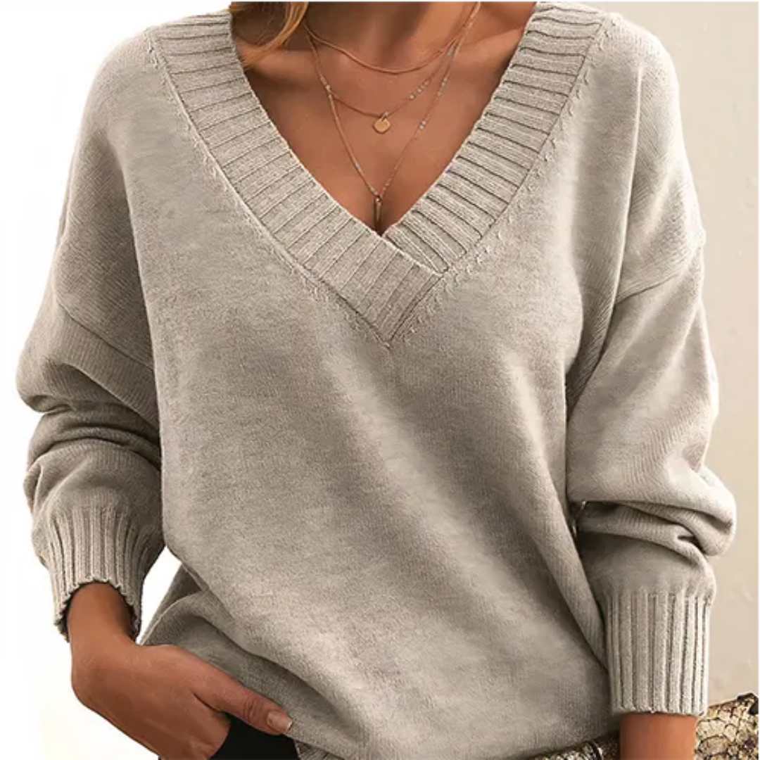 ModeGeist | Pullover Winter V-Ausschnitt für Frauen