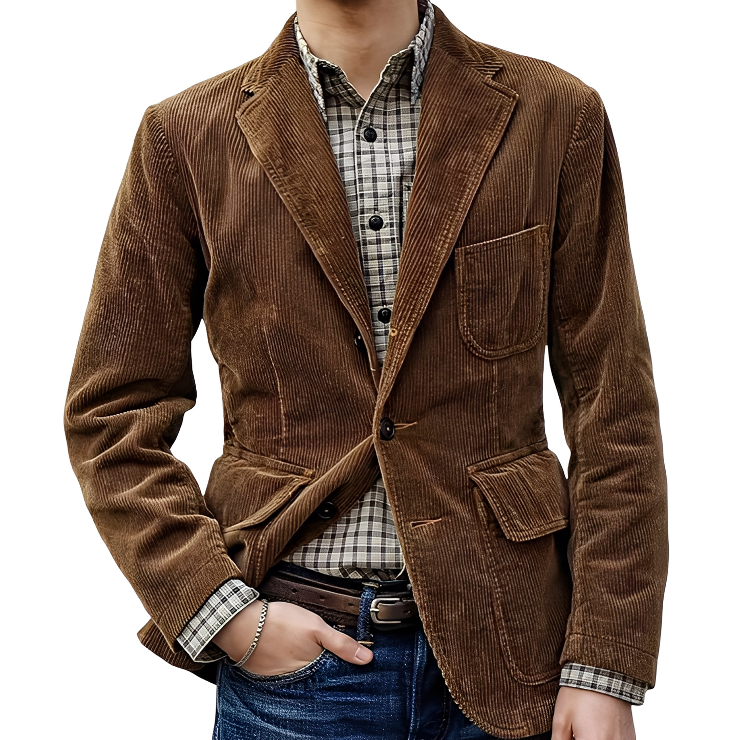 ModeGeist | Klassischer, stilvoller Mantel für Männer
