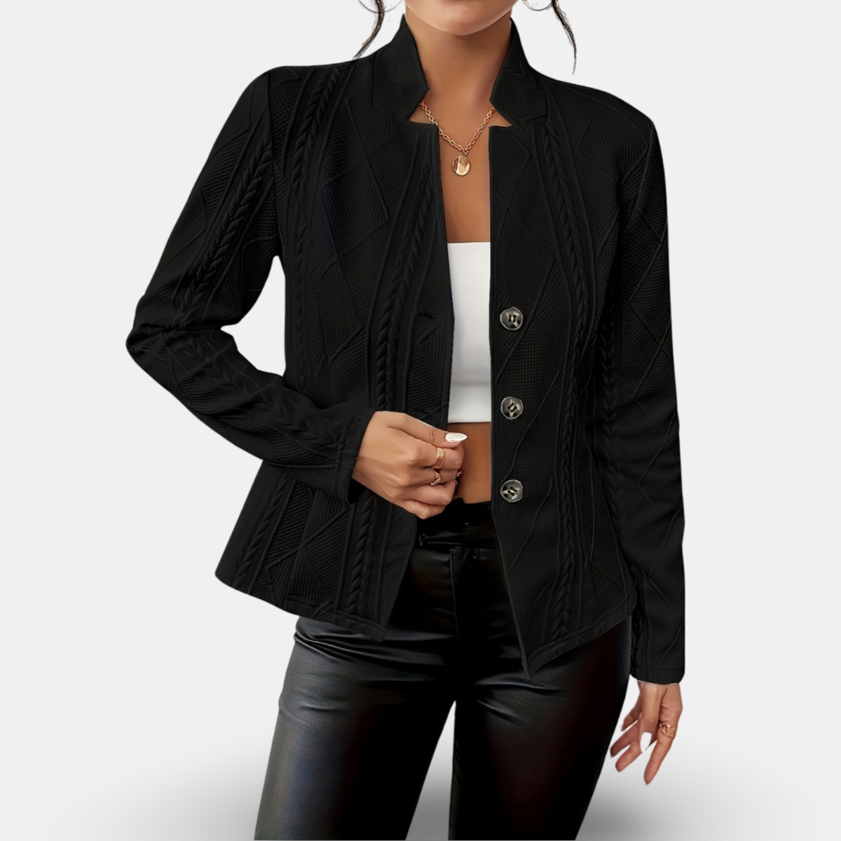ModeGeist | Elegante und Vielseitige Taillierte Jacke