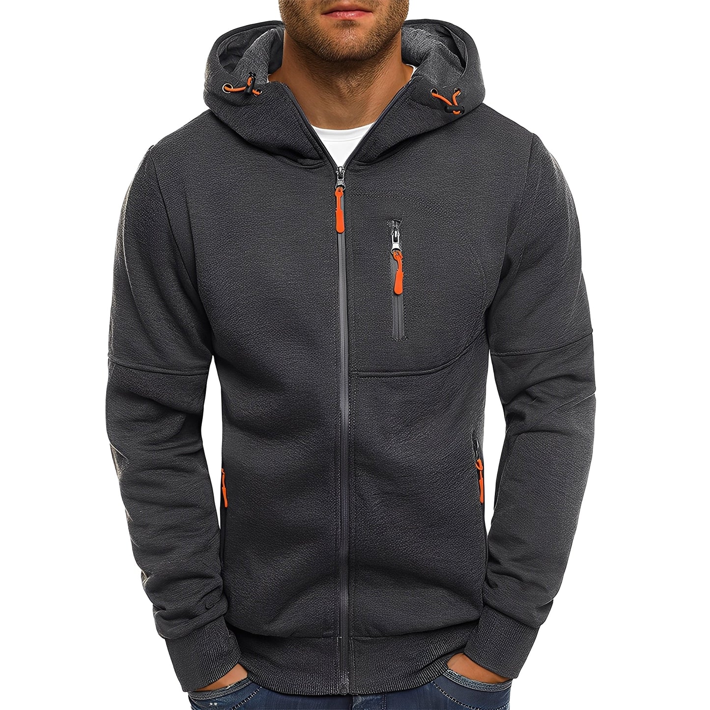 ModeGeist | Legere, stilvolle Kapuzenjacke für Herren