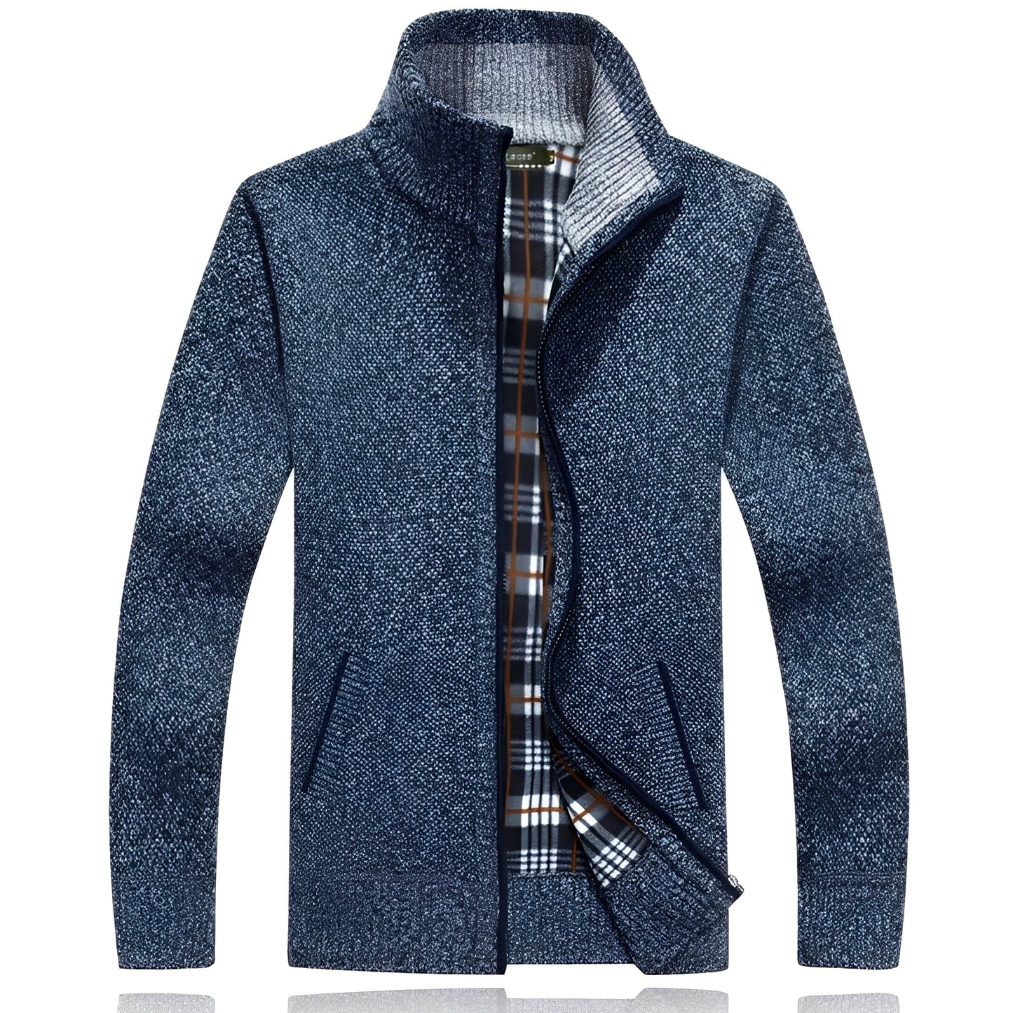 ModeGeist | Stylischer Cardigan mit weichem Fleece-Futter für Männer