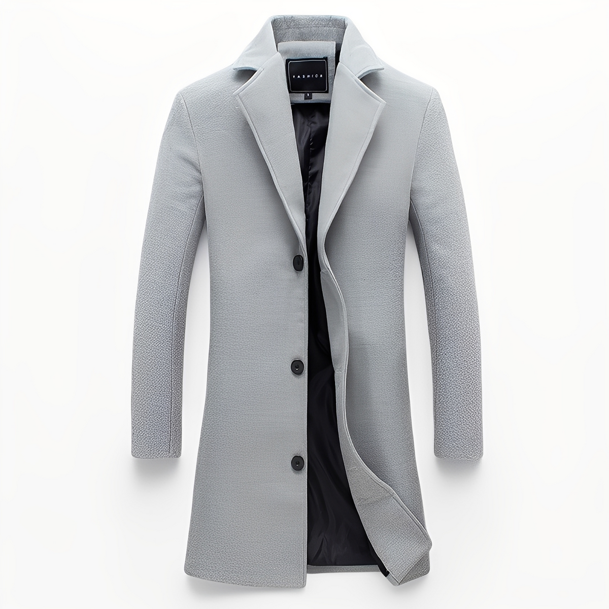 ModeGeist | Eleganter formeller Wollmantel für Männer