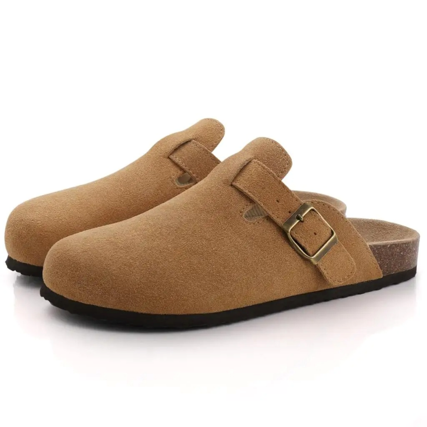 Strapazierfähige Wildleder-Clogs Charmie