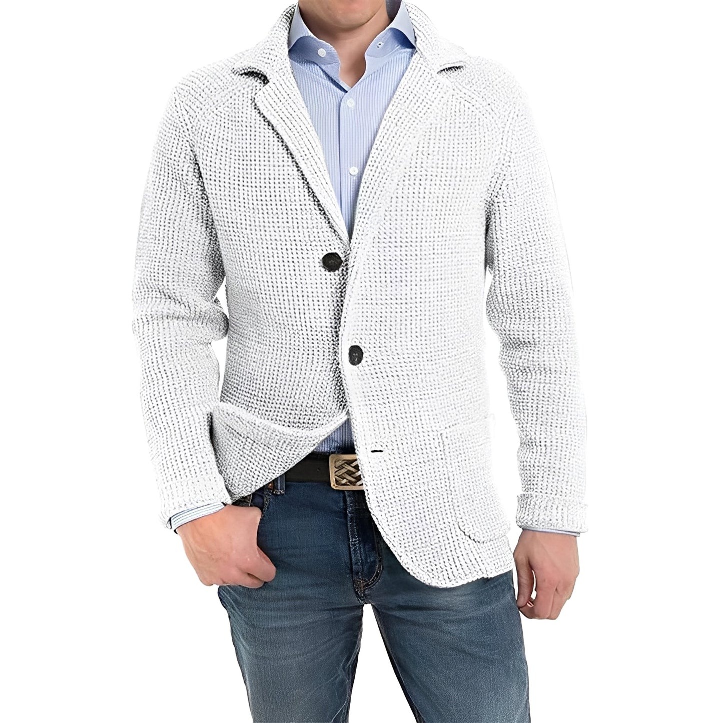 ModeGeist | Elegante Jacke mit Klapptaschen für Männer