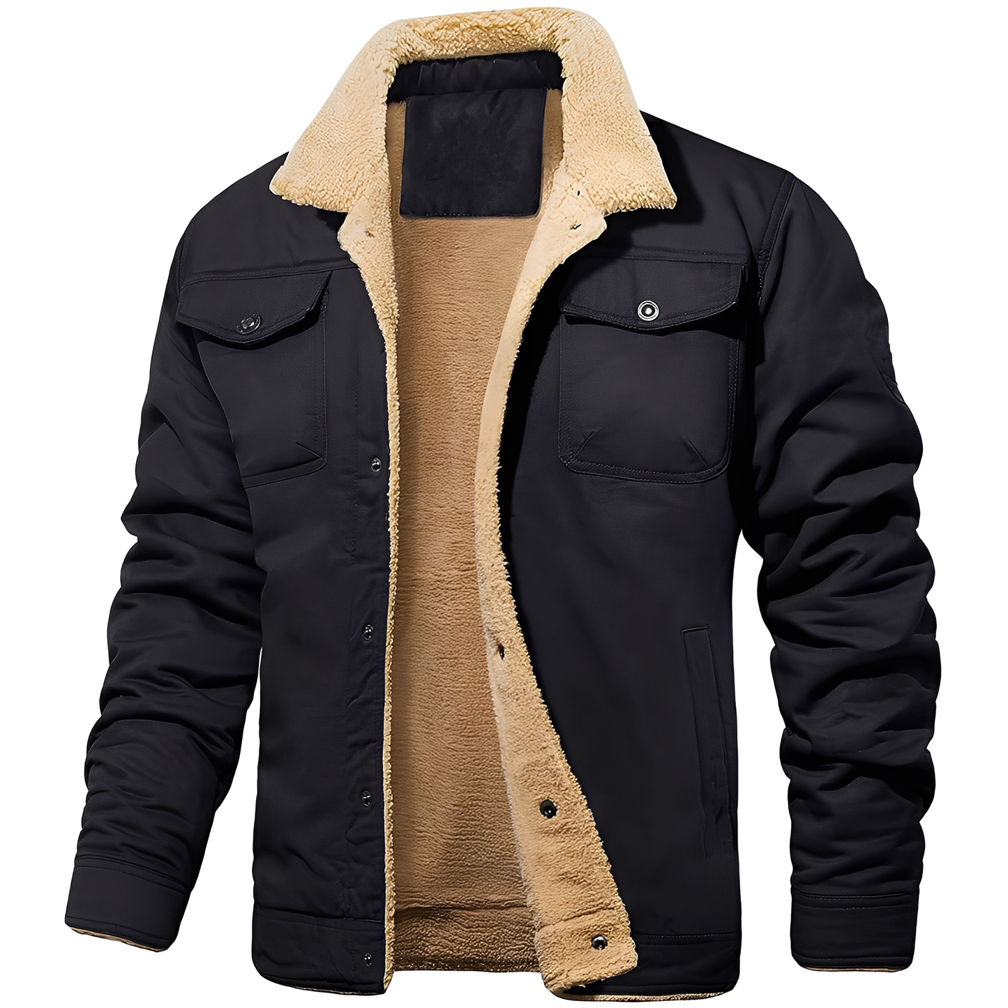 ModeGeist | Freizeitjacke aus Fleece-Twill für Herren