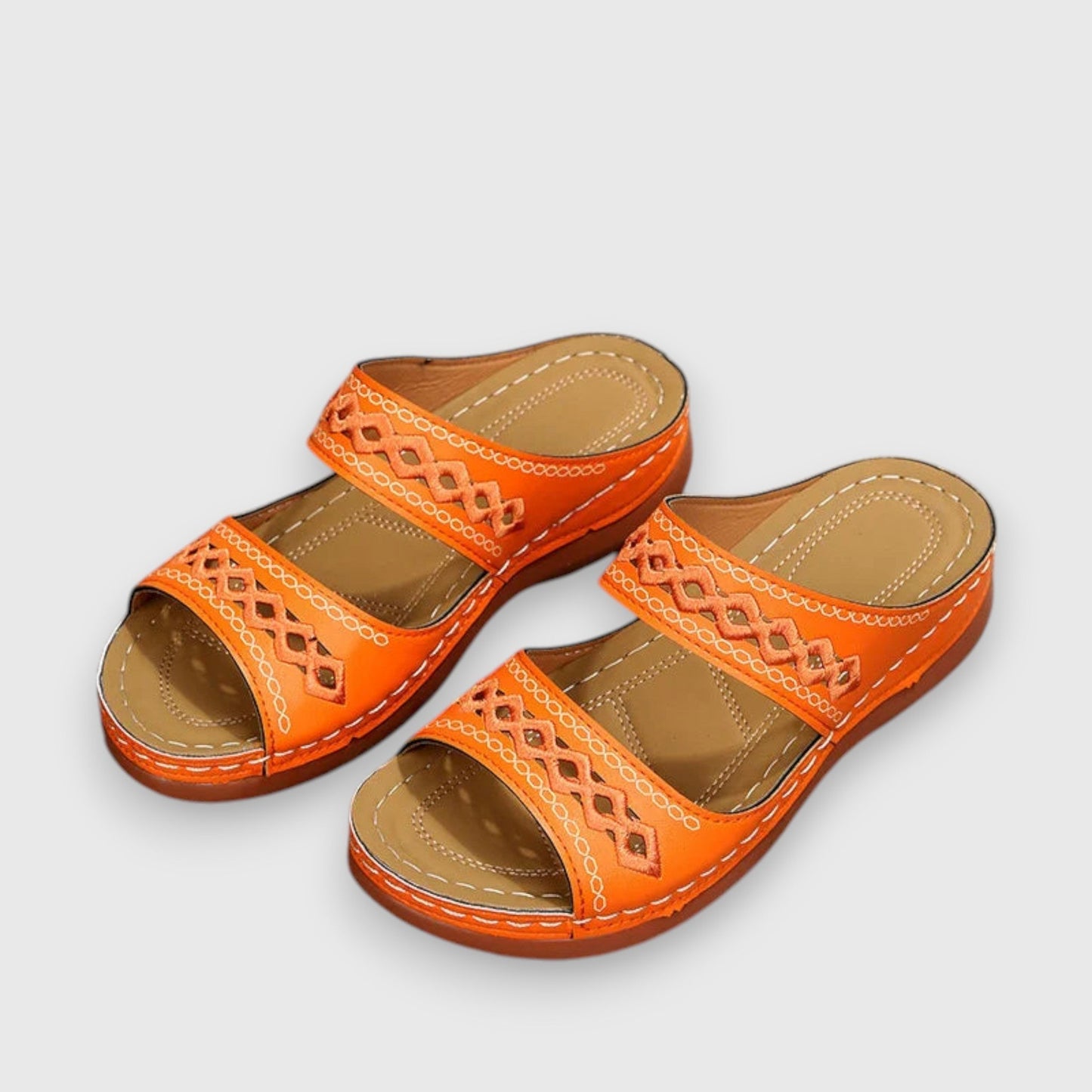 MODEGEIST Damen Sandalen Wide-Fit verstellbare Riemen bequem elegant