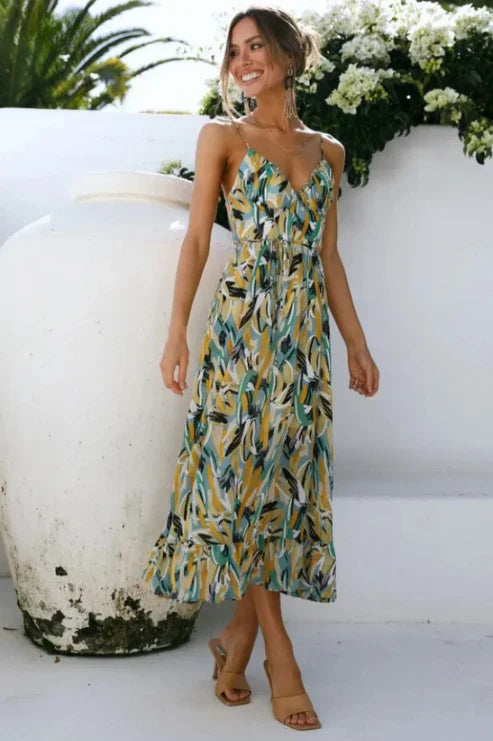 WALTRAUD: Maxi-Kleid mit feinen Trägern