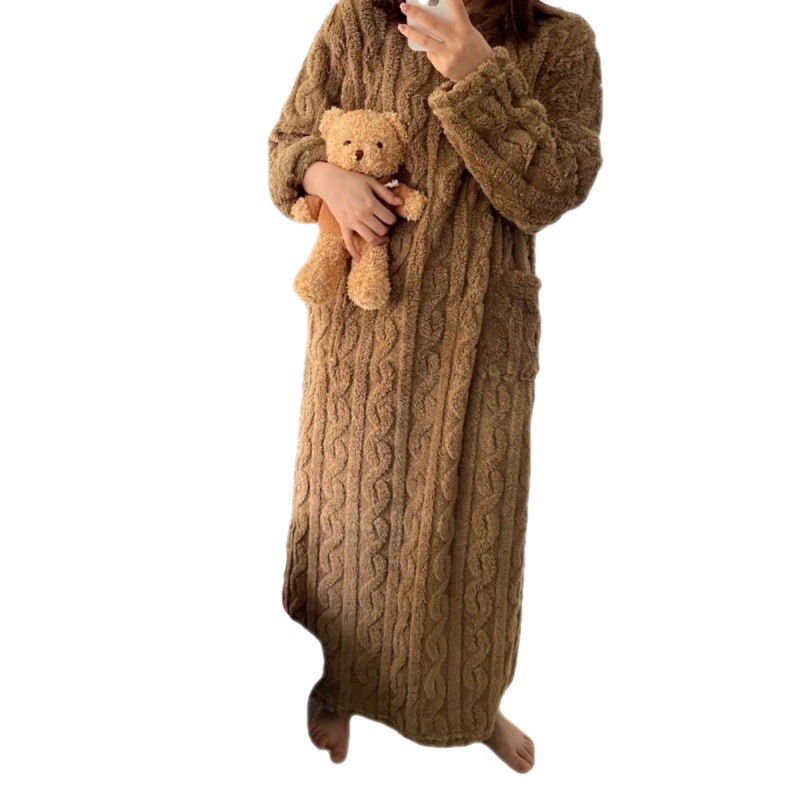 ModeGeist | Winter korallen Samt-Homewear