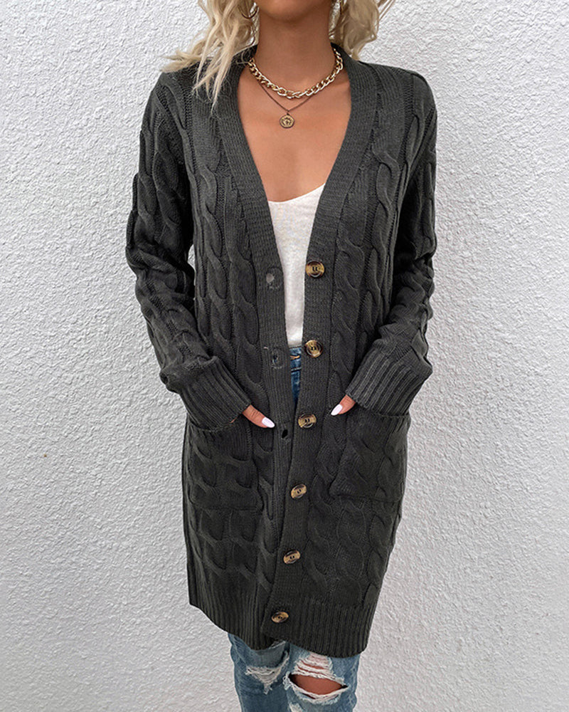 ModeGeist | Stylischer Langarm-Herbst-Cardigan für Damen