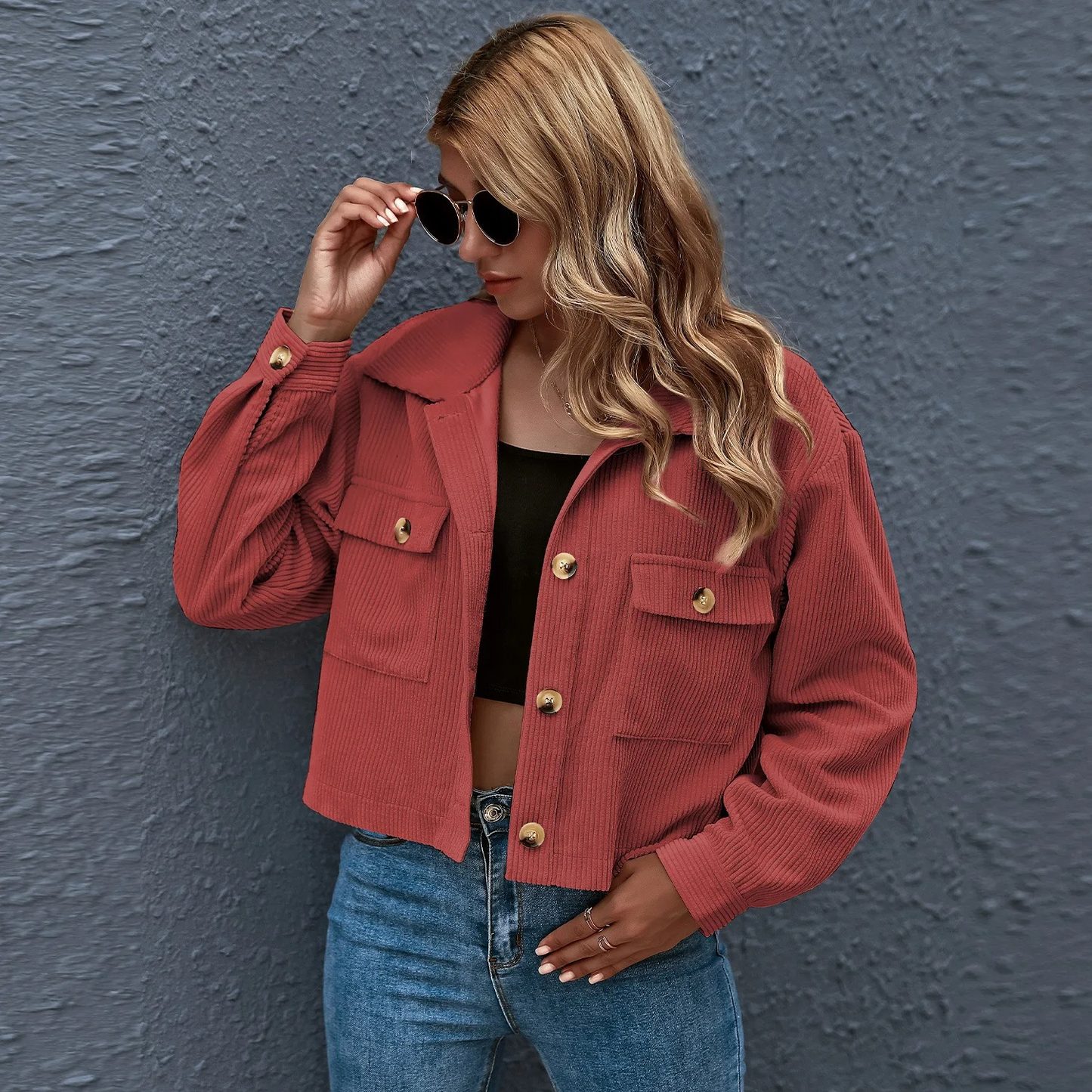 ModeGeist | Lässige Cordjacke