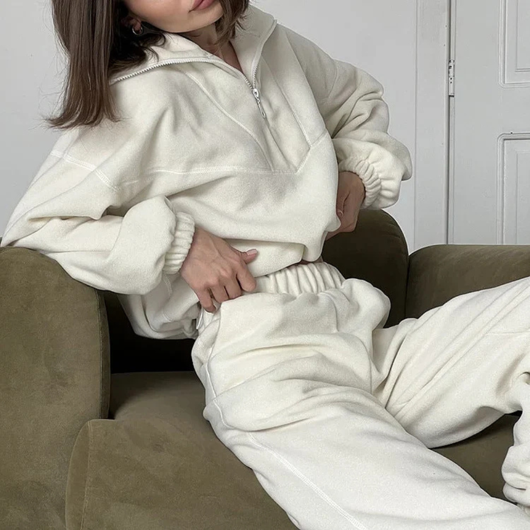 ModeGeist | Pullover mit Kragen für Frauen Warm