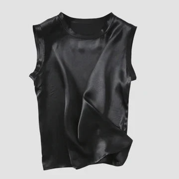 Seiden-Satin Top Gretchen (ärmellos)