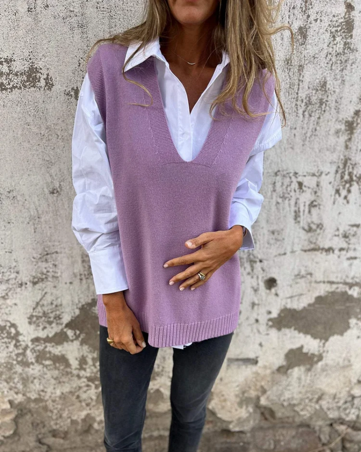 Damen-Strickweste YASEMIN ärmellos