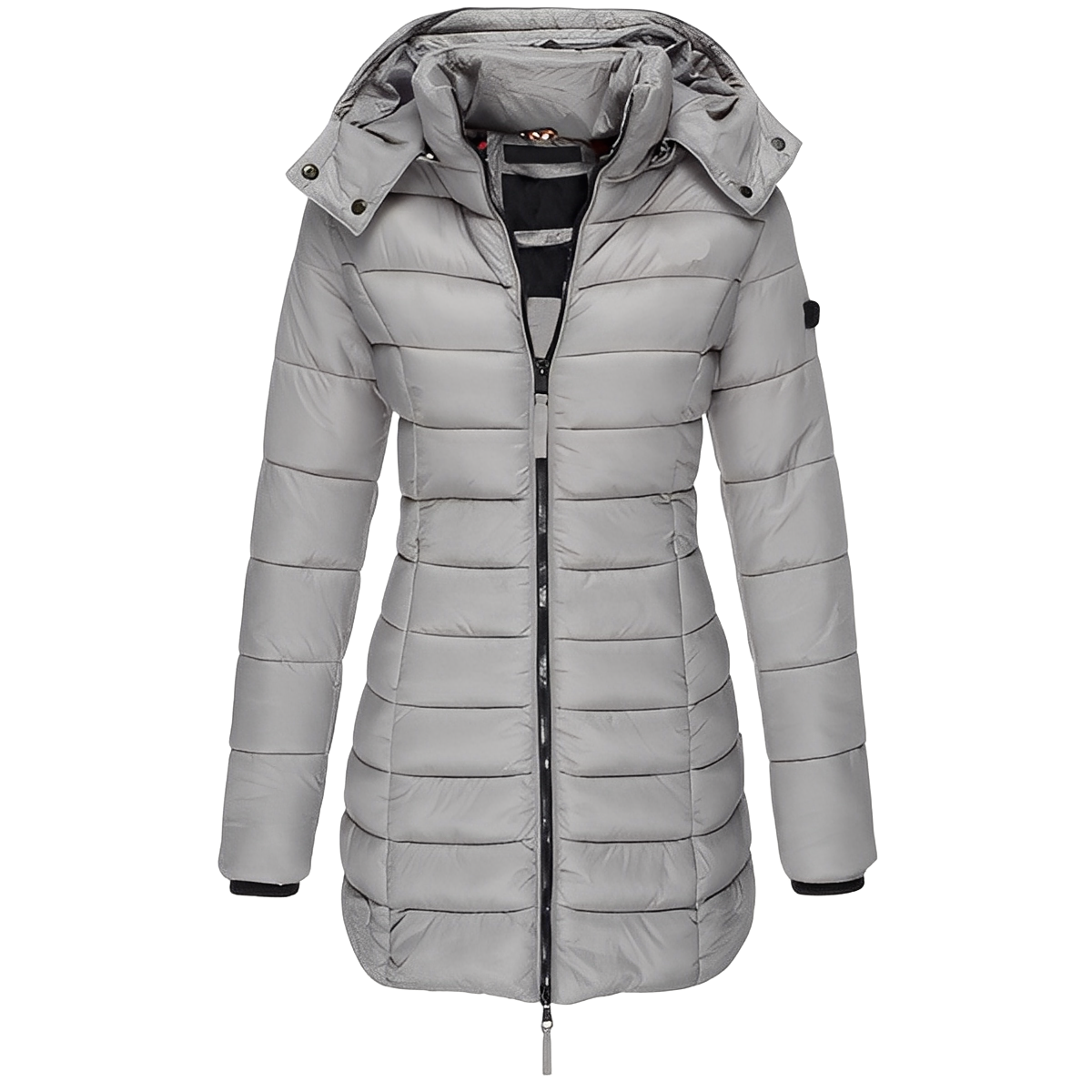 ModeGeist | Stilvoller, warmer, gepolsterter Mantel für Frauen