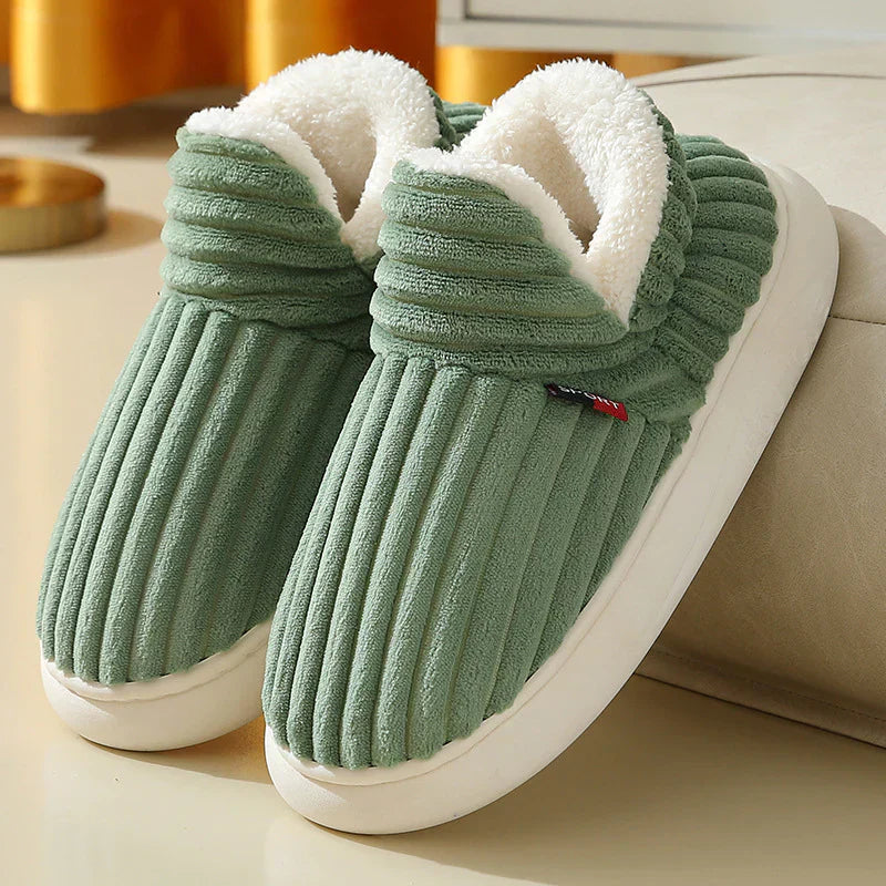 Bertha: Kuschelige & bequeme Hausschuhe mit Fleece-Innenfutter